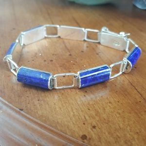 Lapis Lazuli and Sterling braclet
